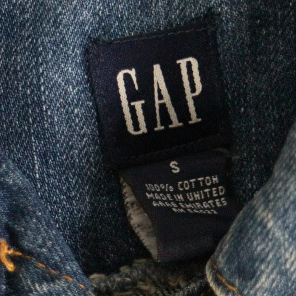 GAP Womens Blue Jean Jacket Sz SMALL US Women - Picture 4 of 14